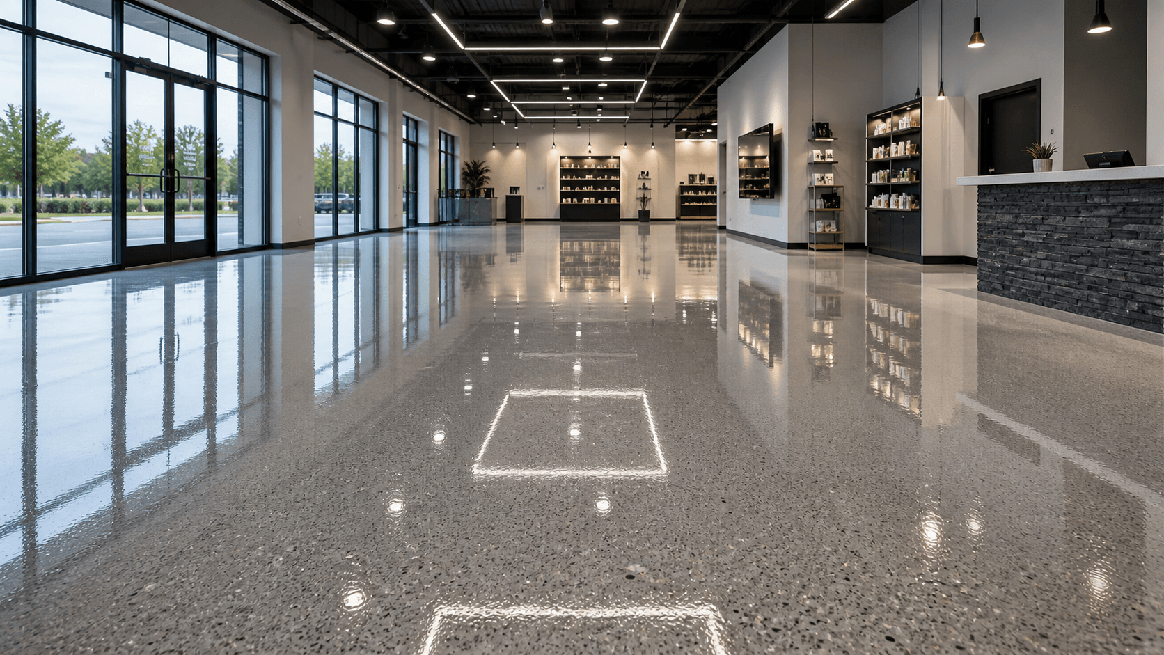 Plancher quartz usine